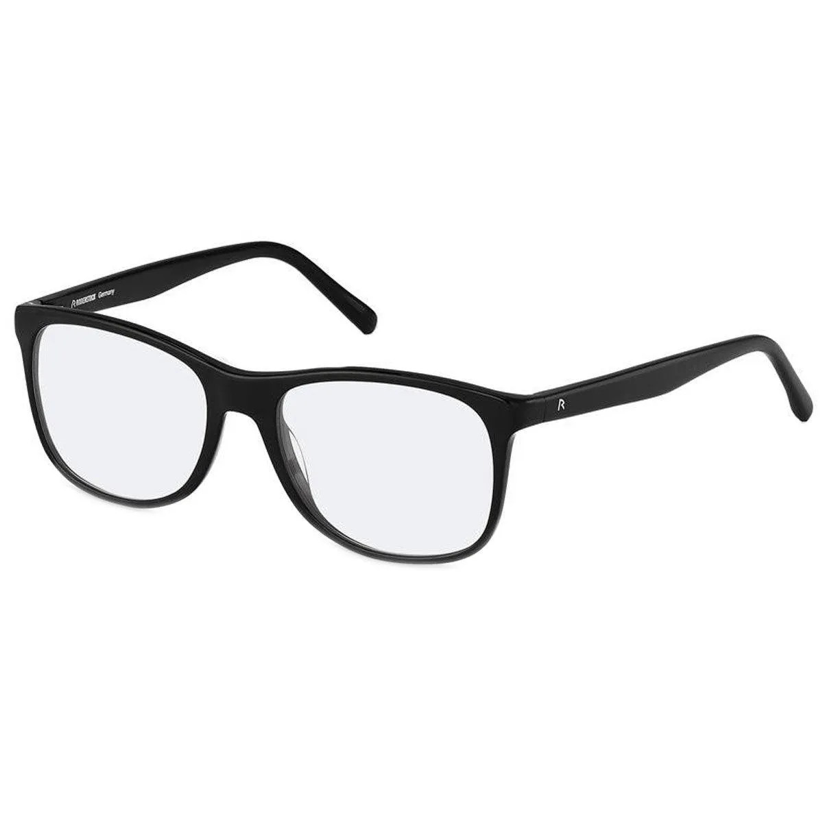 Rodenstock Men's Eyeglasses - Demo Lens Black Frame Square | R5306-A-55-18-145