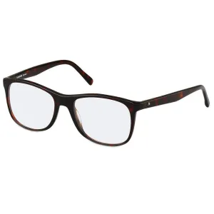 Rodenstock Men's Eyeglasses - Demo Lens Dark Havana Frame Square | R5306-B-55-18-145