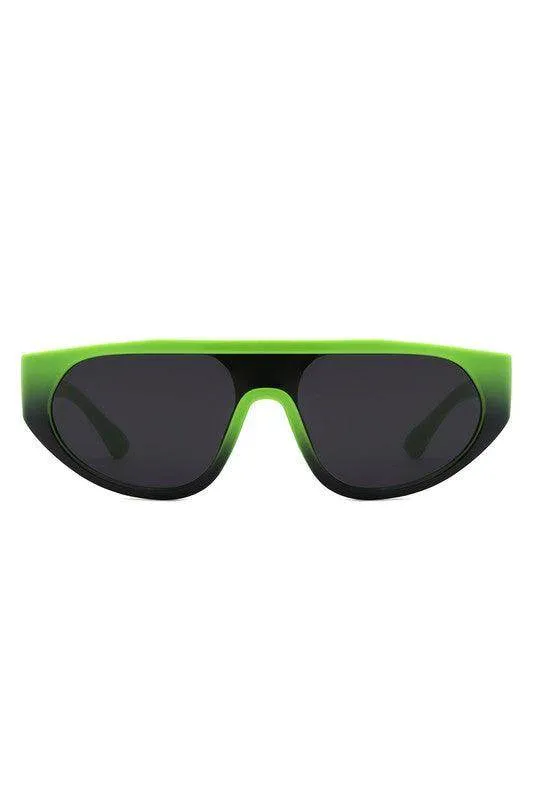 Round Flat Top Retro Fashion Sunglasses