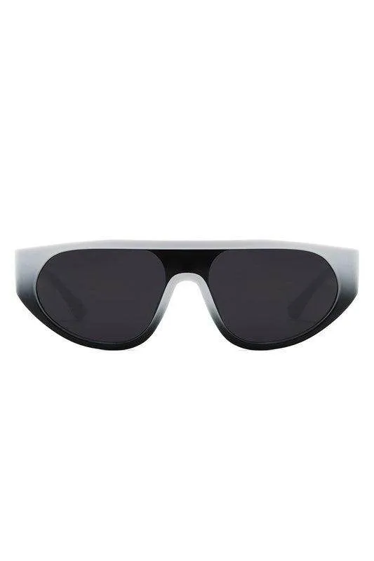 Round Flat Top Retro Fashion Sunglasses