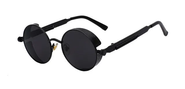 Round Metal  Retro Vintage Sunglasses UV400