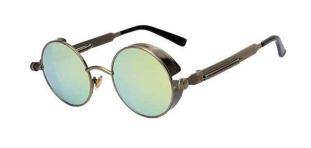 Round Metal  Retro Vintage Sunglasses UV400