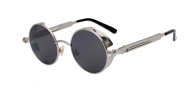 Round Metal  Retro Vintage Sunglasses UV400