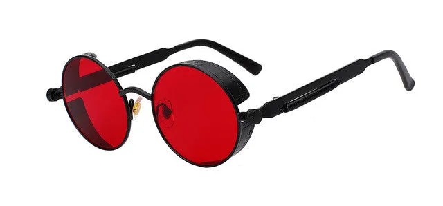Round Metal  Retro Vintage Sunglasses UV400