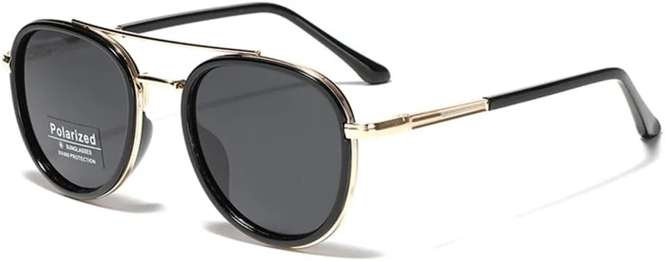 Round Sunglasses For Men Metal Polarized Sun Glasses For Women Driving