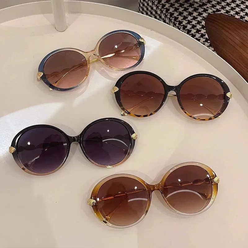 Round Sunglasses Women Oversized Luxury Retro Fashion Shades