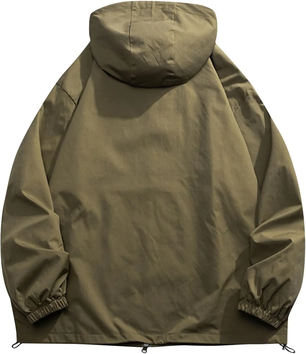 RTRDE Mens Winter Jackets Rain Waterproof with Hood Raincoat Lightweight Windbreaker Outdoors Suits Jackets, M-5XL