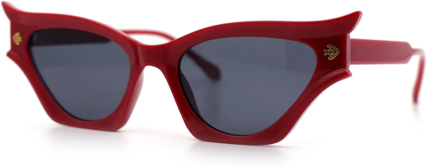 SA106 Vintage Golden Era Narrow Cat Eye Luxury Chic Plastic Sunglasses