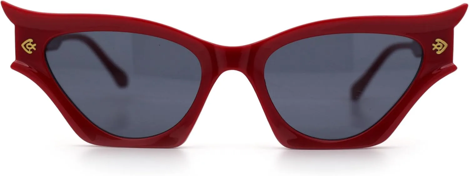 SA106 Vintage Golden Era Narrow Cat Eye Luxury Chic Plastic Sunglasses