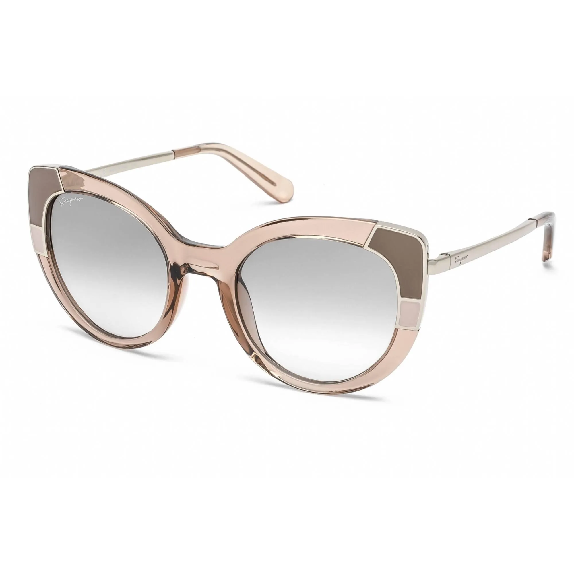 Salvatore Ferragamo Women's Sunglasses - Cat Eye Frame Nude Gradient Lens | SF890S 290