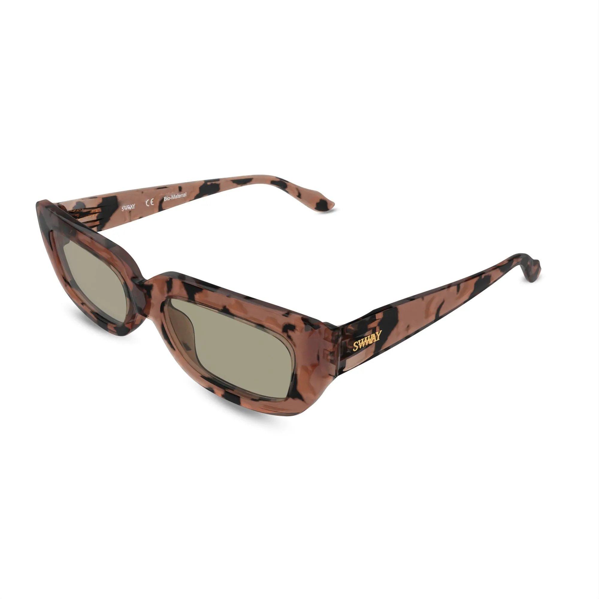 San Fran Slim Sunglasses in Pink Tortoise