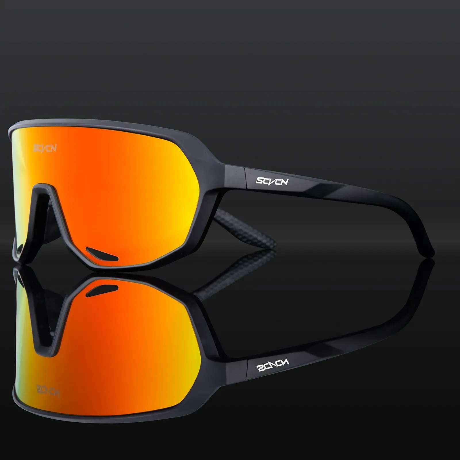 SCVCN Cycling Glasses Photochromic Sunglasses for Men MTB Bike Road Bicycle Eyewear Cycle Goggles Sports UV400 Hunting Driving