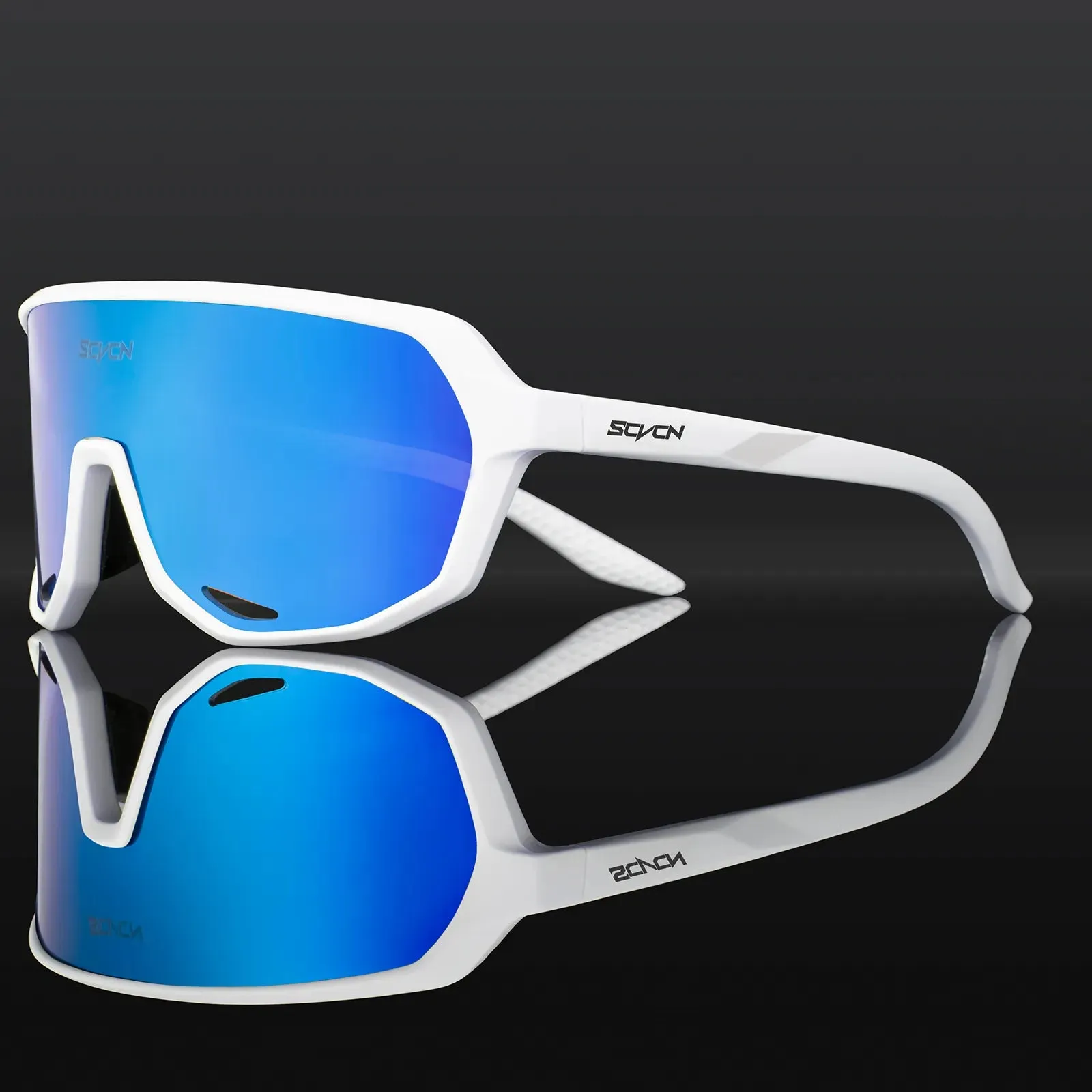 SCVCN Cycling Glasses Photochromic Sunglasses for Men MTB Bike Road Bicycle Eyewear Cycle Goggles Sports UV400 Hunting Driving