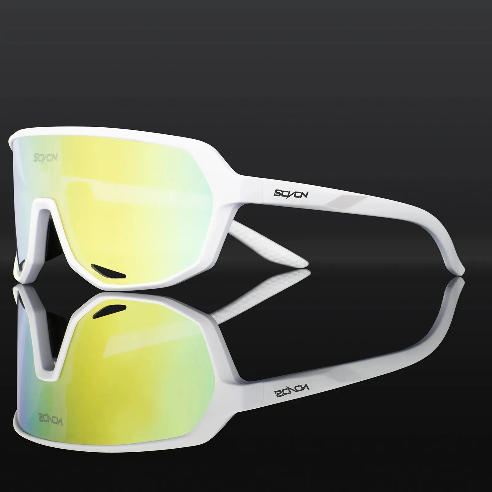 SCVCN Cycling Glasses Photochromic Sunglasses for Men MTB Bike Road Bicycle Eyewear Cycle Goggles Sports UV400 Hunting Driving