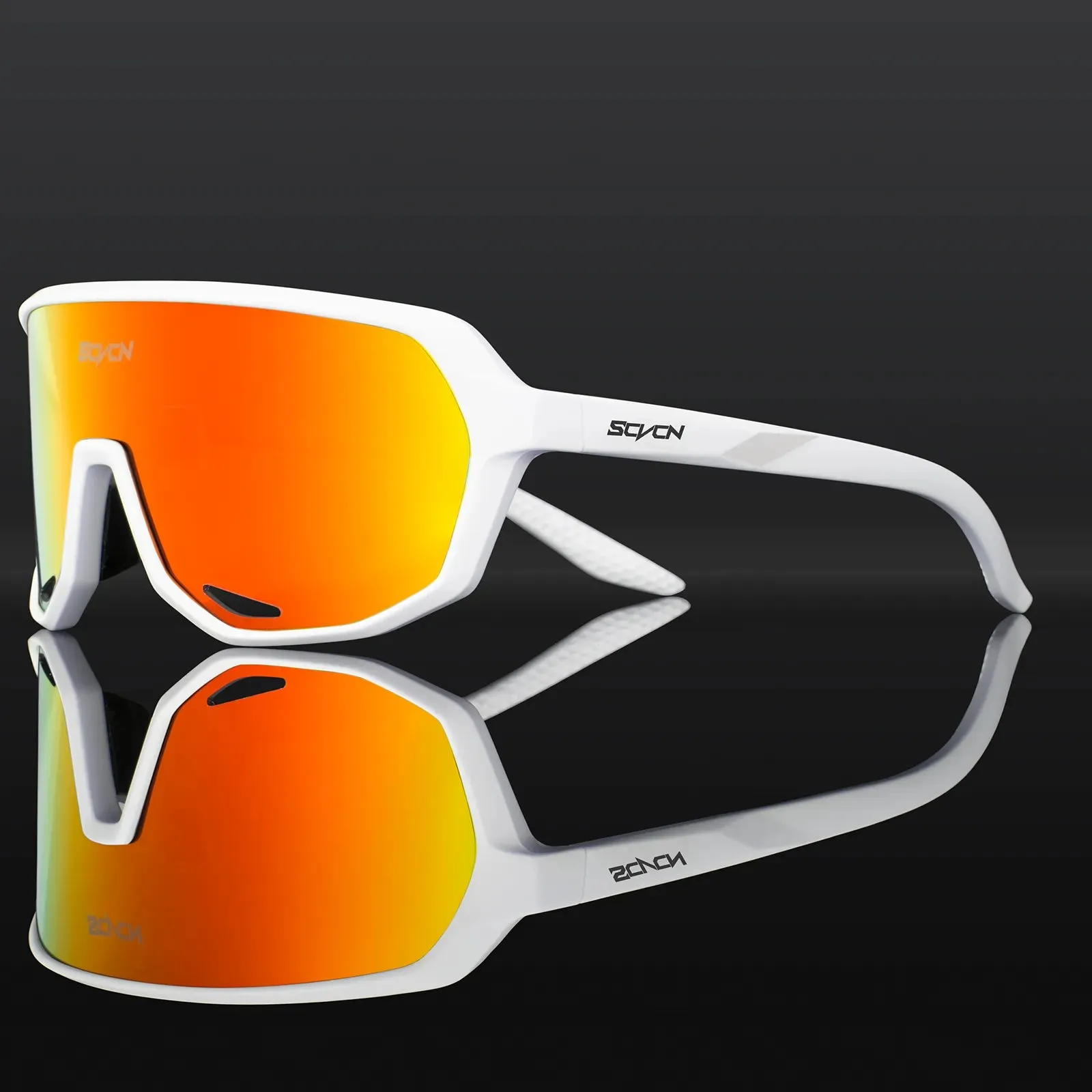 SCVCN Cycling Glasses Photochromic Sunglasses for Men MTB Bike Road Bicycle Eyewear Cycle Goggles Sports UV400 Hunting Driving