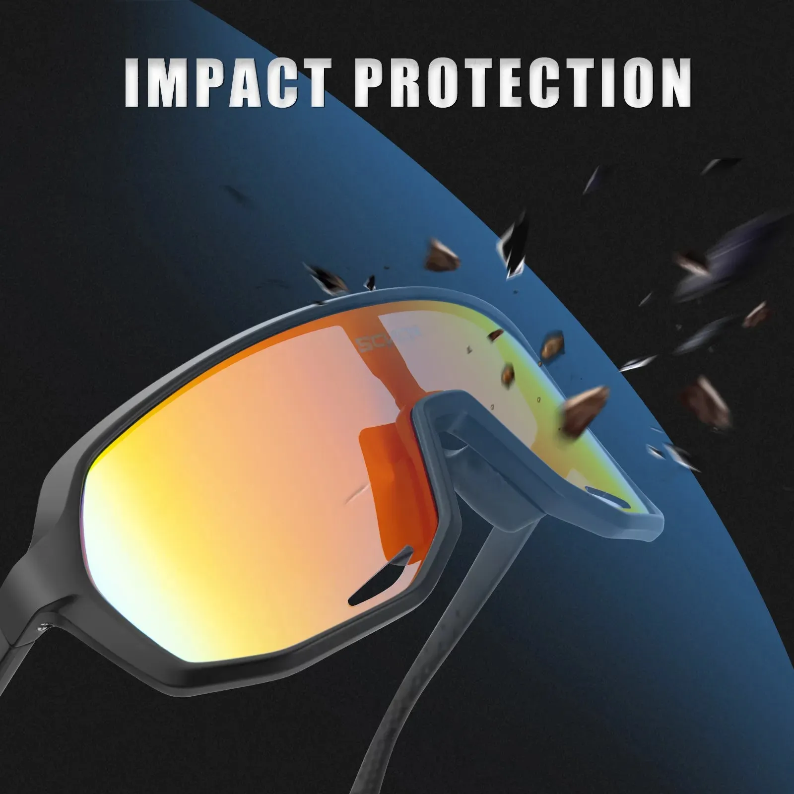 SCVCN Cycling Glasses Photochromic Sunglasses for Men MTB Bike Road Bicycle Eyewear Cycle Goggles Sports UV400 Hunting Driving