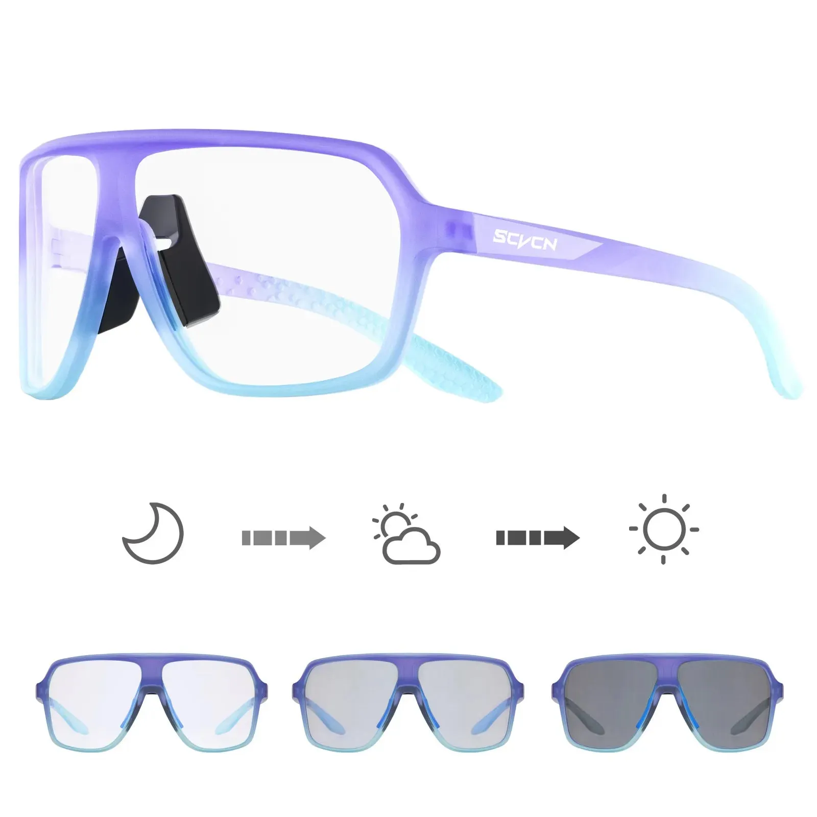 SCVCN Men's Polarized Cycling Sunglasses Cycling Glasses Women Road MTB Bike Glasses UV400 Outdoor Sports Bicycle Eyewear