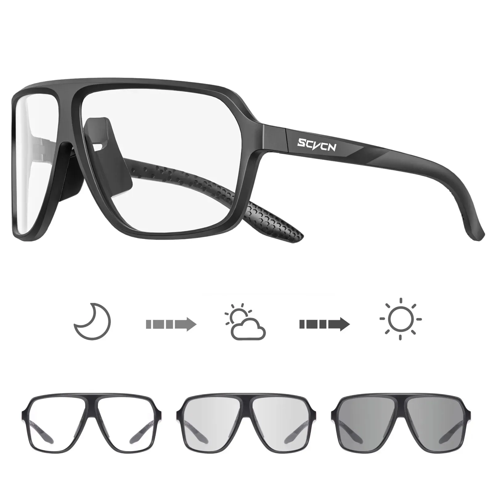 SCVCN Men's Polarized Cycling Sunglasses Cycling Glasses Women Road MTB Bike Glasses UV400 Outdoor Sports Bicycle Eyewear