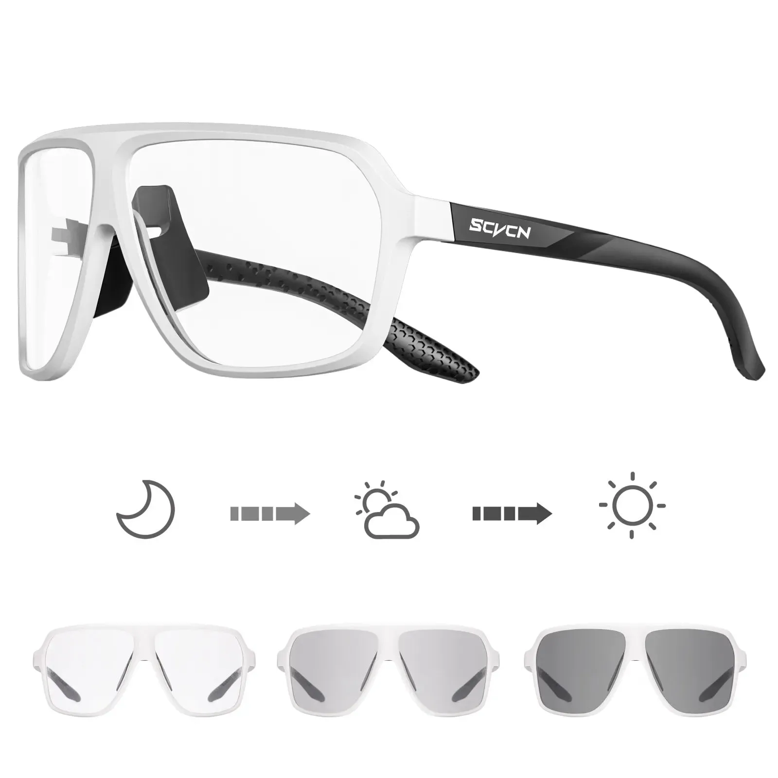 SCVCN Men's Polarized Cycling Sunglasses Cycling Glasses Women Road MTB Bike Glasses UV400 Outdoor Sports Bicycle Eyewear
