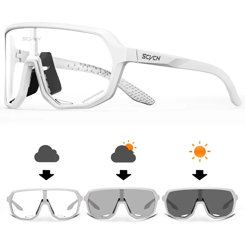 SCVCN Photochromic Cycling Sunglasses Men MTB bike Sports Cycling Glasses Goggles UV400 Woman Bicycle Riding Driving Glasses