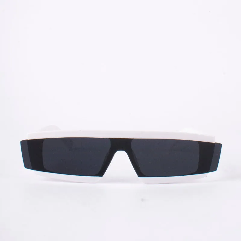 Sharp Stride White Eyewear for Kids