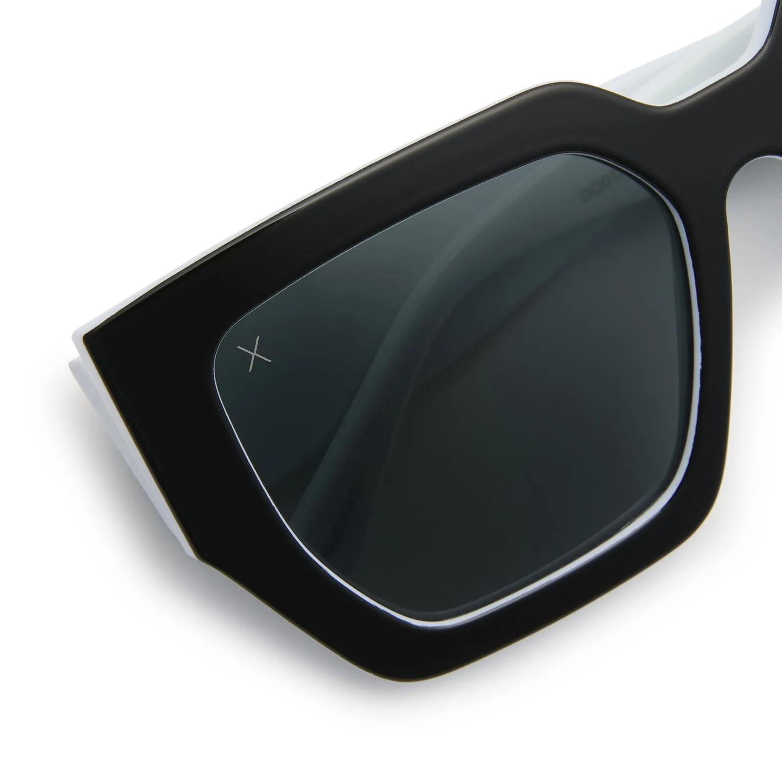 she's a 10 - duo-tone black & white   grey polarized sunglasses