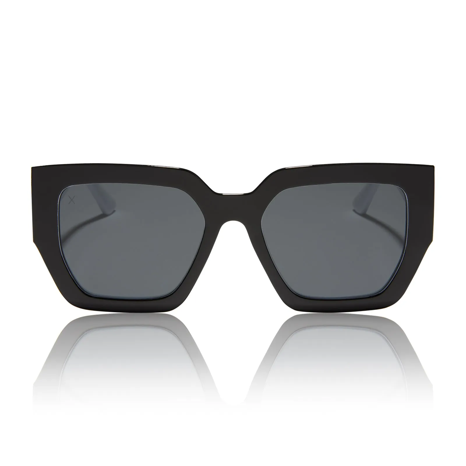 she's a 10 - duo-tone black & white   grey polarized sunglasses