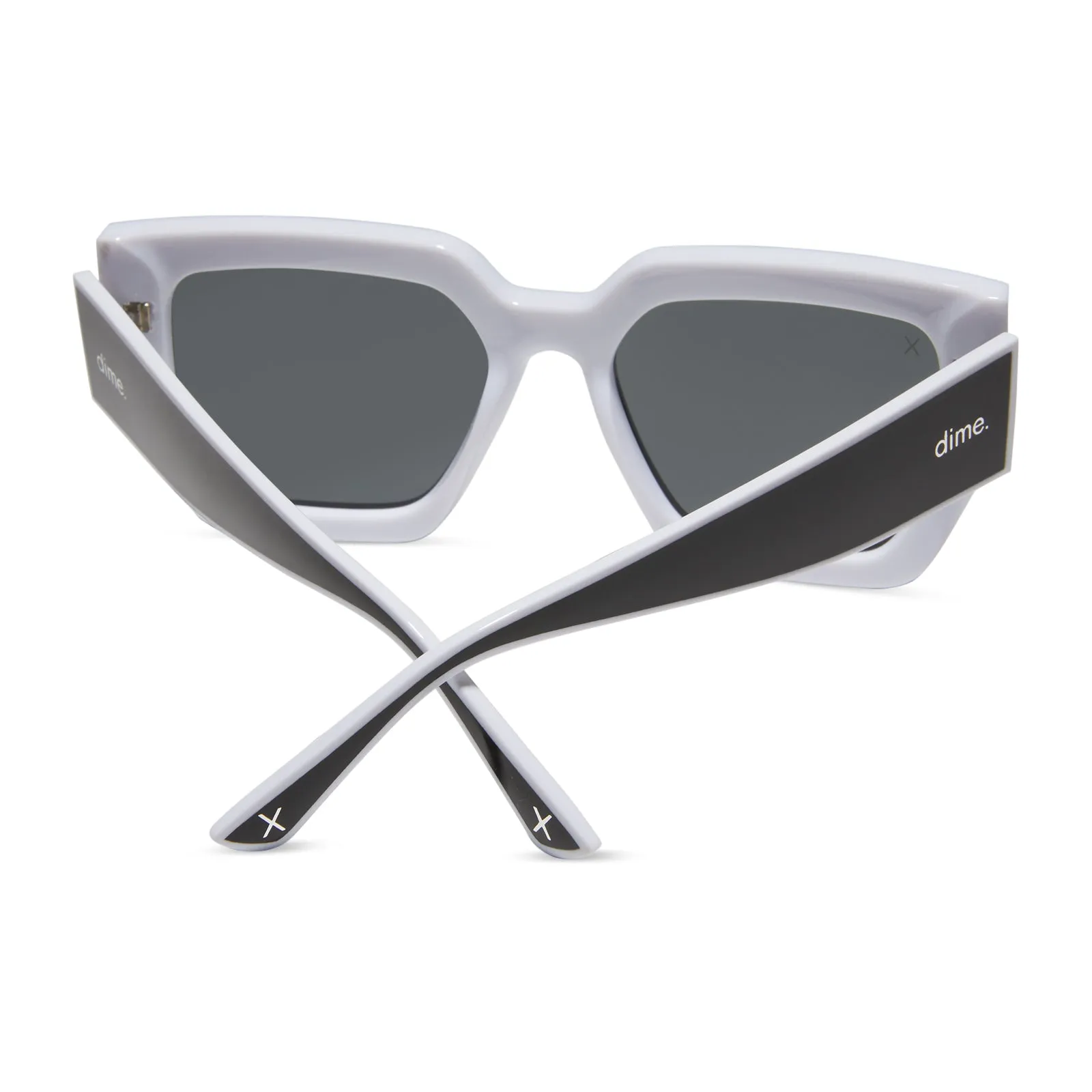 she's a 10 - duo-tone black & white   grey polarized sunglasses