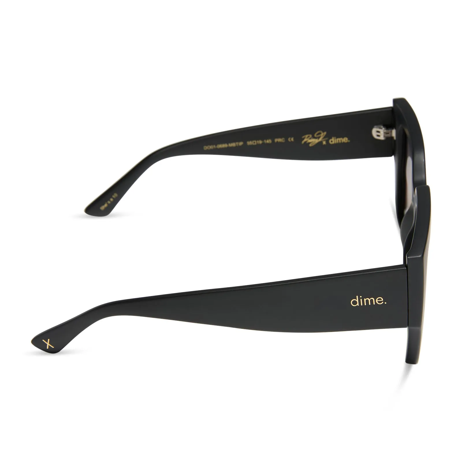 she's a 10 - matte black   dusk polarized sunglasses