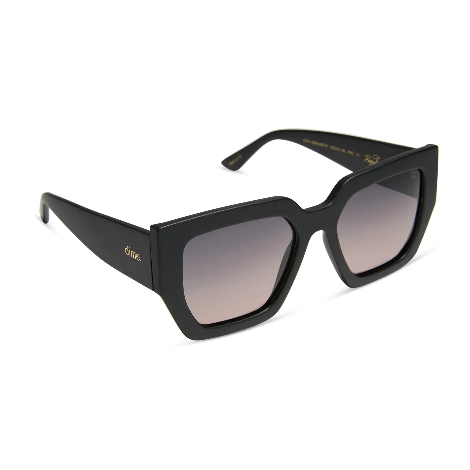 she's a 10 - matte black   dusk polarized sunglasses