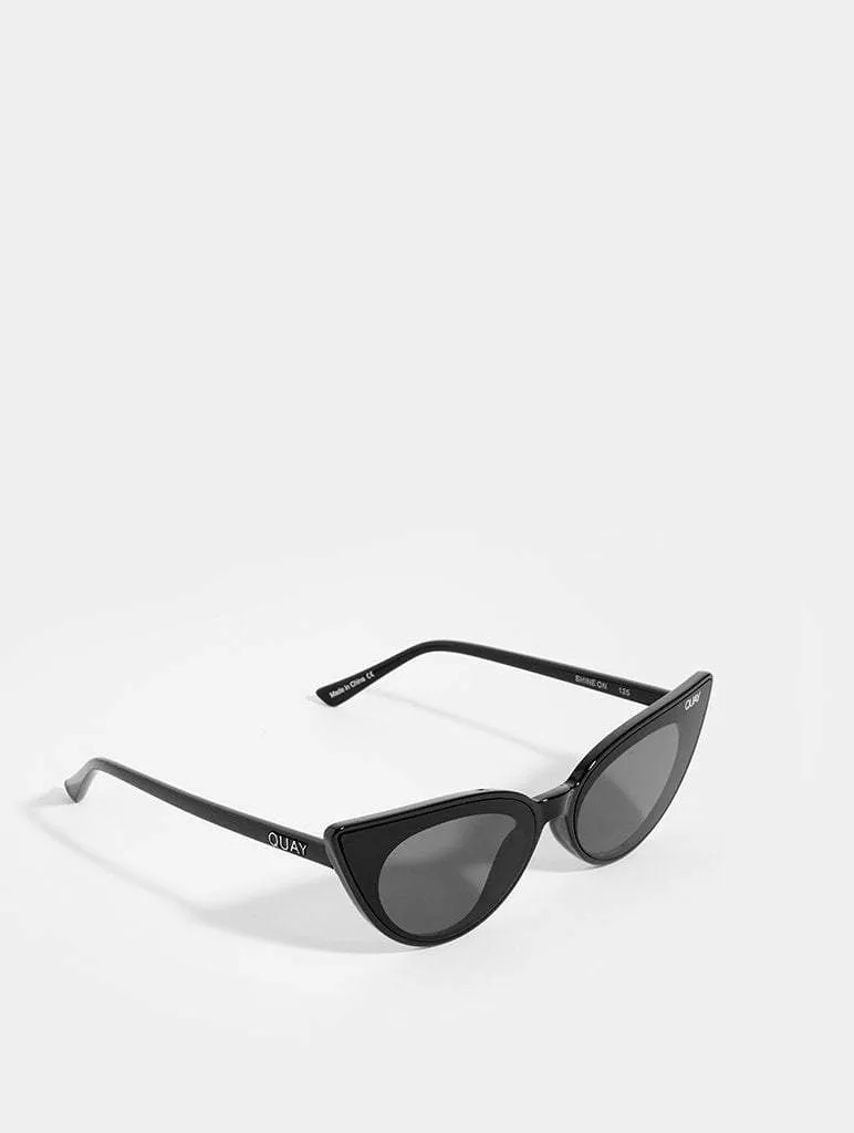 Shine On Sunglasses in Black Smoke