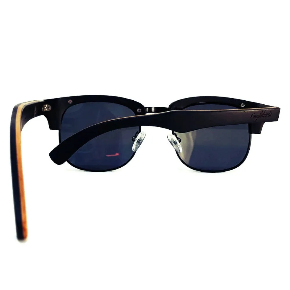 Skateboard Multi-Layer Club Sunglasses, Gray Polarized Lenses