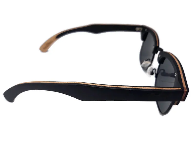 Skateboard Multi-Layer Club Sunglasses, Gray Polarized Lenses