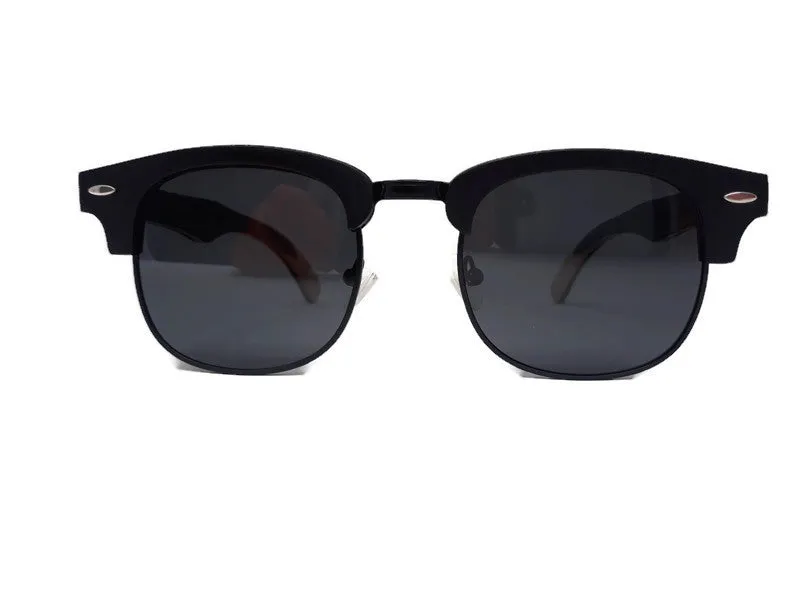 Skateboard Multi-Layer Club Sunglasses, Gray Polarized Lenses