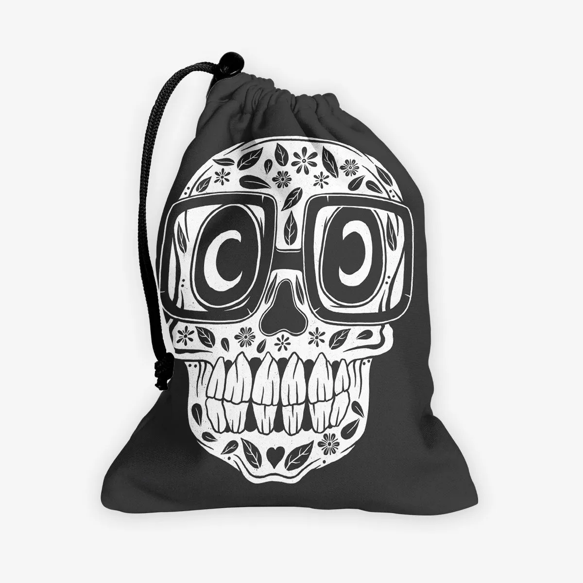 Skull Eyeglasses Dice Bag