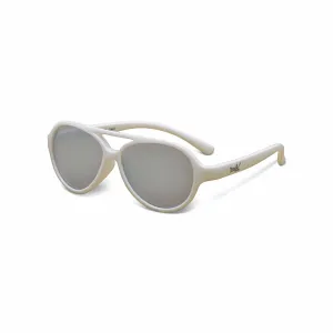 Sky Sunglasses Aviator Style: White (Unbreakable, 100% UVA UVB Protection)