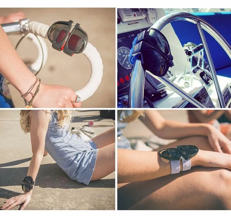 Slap-It Foldable Polarized Bracelet Unisex Anti-Glare UV400  Sunglasses