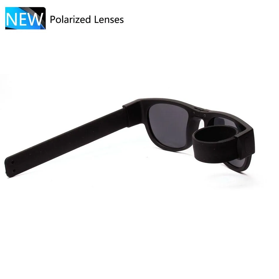 Slap-It Foldable Polarized Bracelet Unisex Anti-Glare UV400  Sunglasses