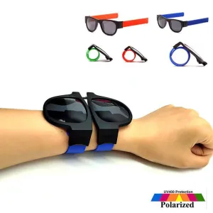 Slap-It Foldable Polarized Bracelet Unisex Anti-Glare UV400  Sunglasses