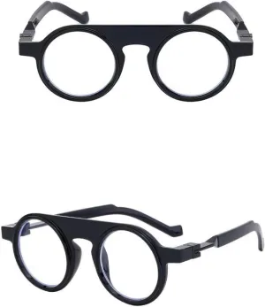 Small Frame Round Punk Sunglasses for Men Women Luxury Vintage Uv400