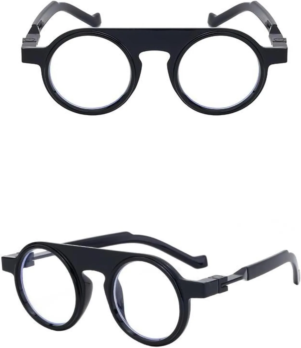 Small Frame Round Punk Sunglasses for Men Women Luxury Vintage Uv400