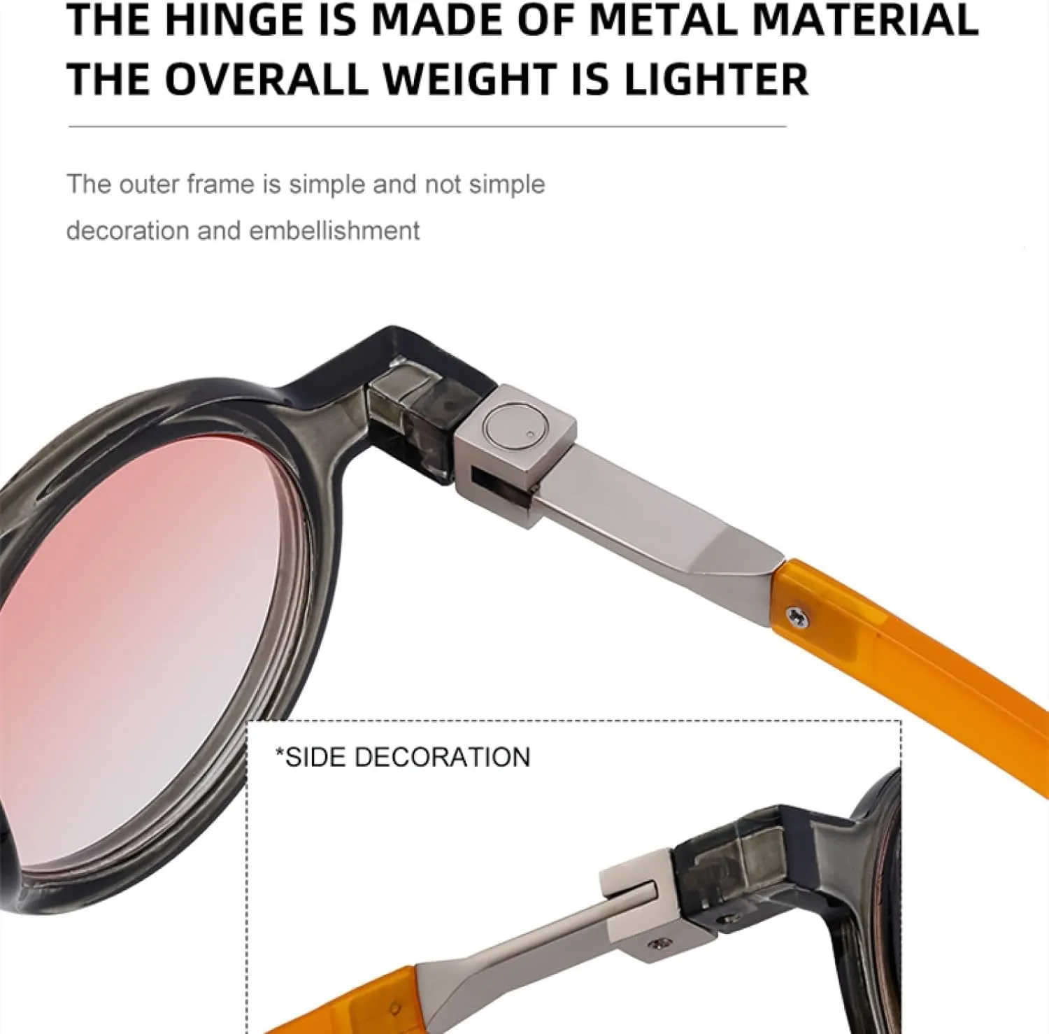 Small Frame Round Punk Sunglasses for Men Women Luxury Vintage Uv400