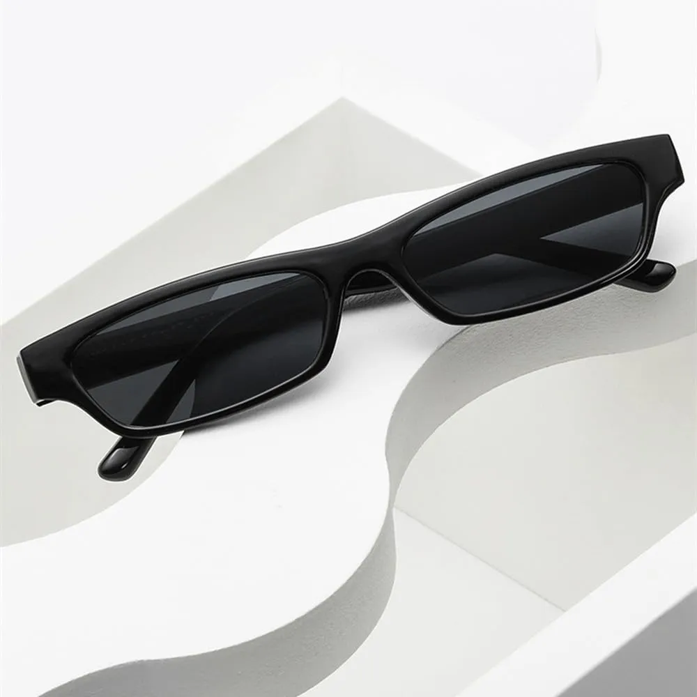 Small Narrow Rectangle Sunglasses Women Fashion Narrow Frame Vintage Sun Glasses Men Shades Retro UV400