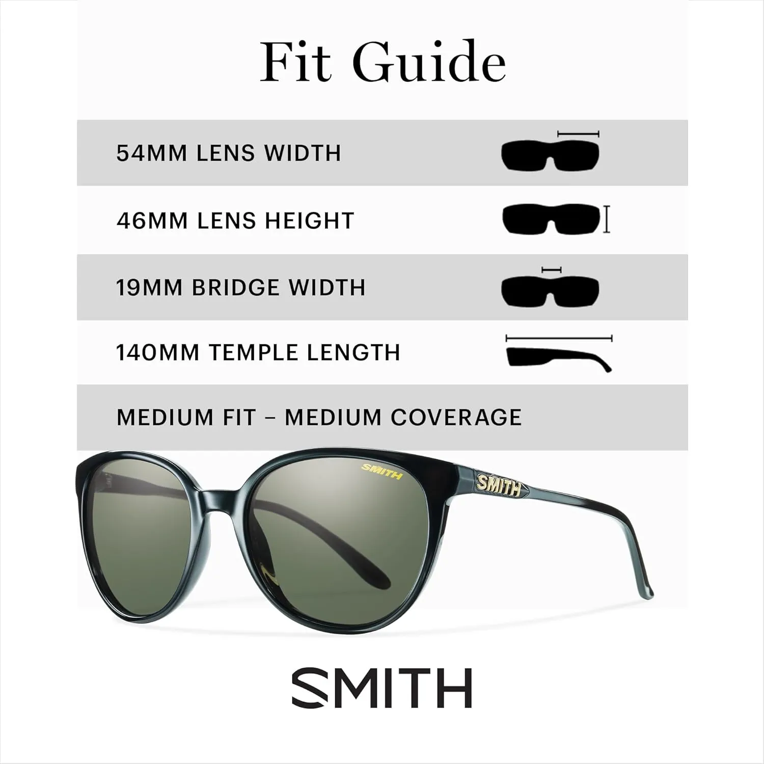 SMITH Cheetah Sunglasses with Polarized Lenses – Performance Sports Active Cat Eye Sunglasses – For Women