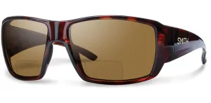Smith Guides Choice Bifocal Sunglasses Matte Havana Carbonic Polarized Brown 2.00