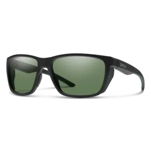 Smith Longfin Sunglasses Matte Black Frame ChromaPop Polarized Gray Green Lens