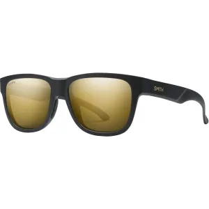 Smith Lowdown Slim 2 Unisex Matte Black Gold Frame Black Gold Lens Square Sunglasses - 2010440NZ51HN
