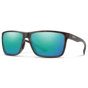 Smith Riptide Sunglasses Matte Tortoise/ChromaPop Polarized Opal Mirror