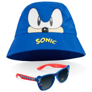 Sonic The Hedgehog Bucket Hat and Kids Sunglasses