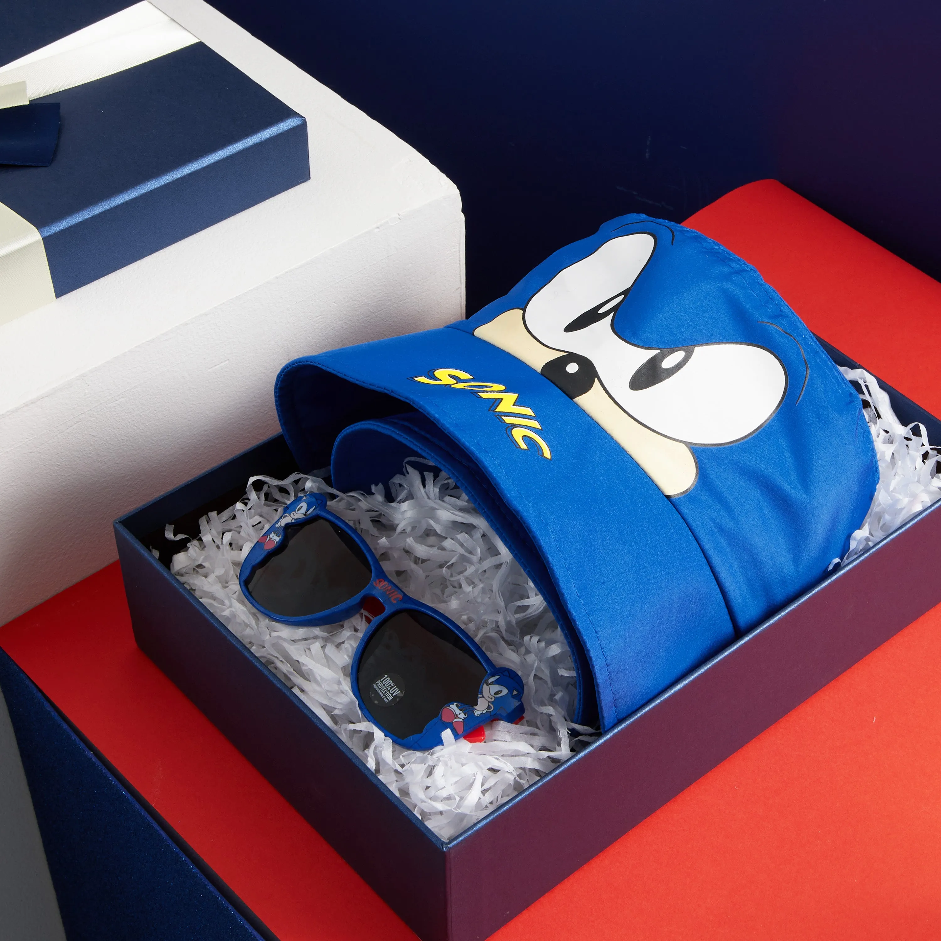 Sonic The Hedgehog Bucket Hat and Kids Sunglasses